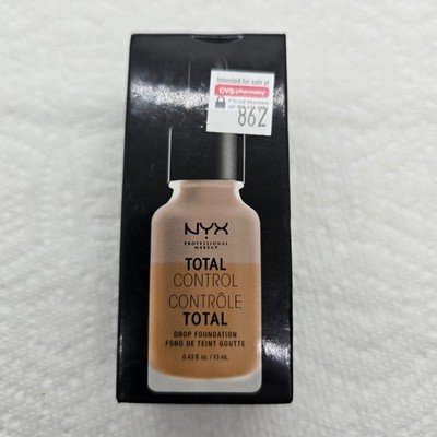 NYX Makeup  Total Control Liquid Drop Foundation  TCDF15 Caramel  .43 Floz
