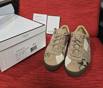Coach PAM Patchwork Sneakers US Size 9 Medium A1118 KMT KHI MULTI EUC w Box