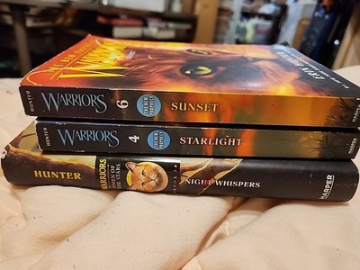 Warriors Books 4 And 6 And Night Whispers by Erin Hunter Warrior Cats Fantasy 
