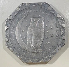 2021 Clark Gruber $60 Octagon Antiqued Bolt 1.5 Oz Silver Owl Daniel Carr /5