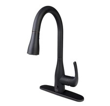 FLOW Oil Rubbed Bronze Pull-Down Sprayer Kitchen Faucet w/ Motion Activation
