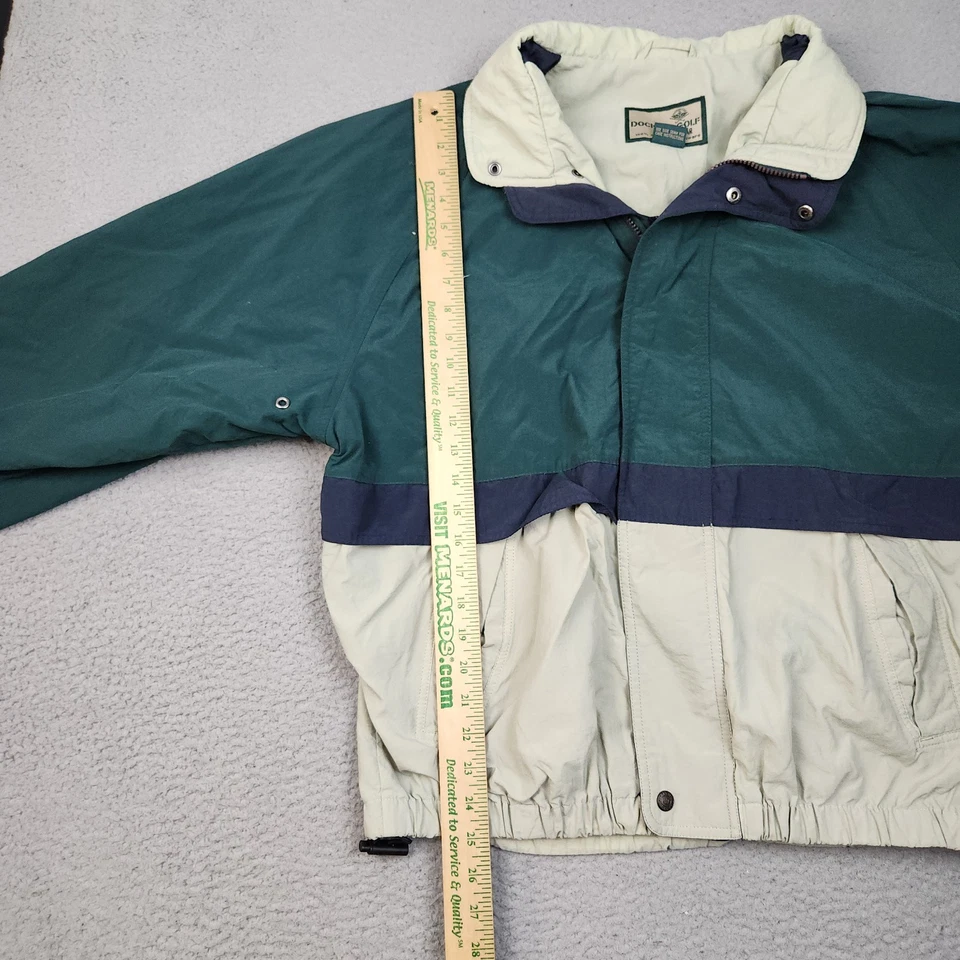 Dockers Soft Shell Golf Outerwear Jacket Men's Large Full Zip Windbreaker Beige - Image 4 of 4