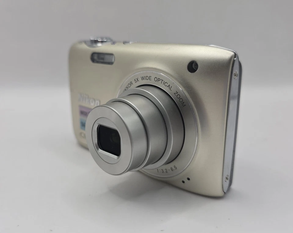 Nikon Coolpix S3100 14.0MP Digital Camera Gold - ✅️ Tested Full Kit - Fast Post - Image 4 of 4