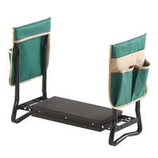Garden Kneeler and Seat 8" EVA Pad Folding Garden Stool Heavy Duty Garden Bench