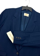 Pendleton Blazer Women s Size 16 100 Virgin Wool Navy New With Tags Vintage