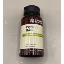 Nature's Sunshine Psyllium Hulls 100 Capsules 500mg Digestive Support