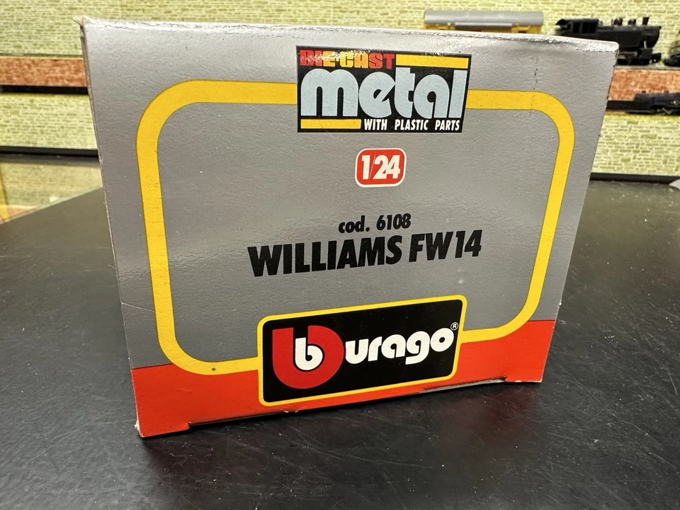 Williams FW14 Burago 1/24 Nuova - Immagine 2 di 4