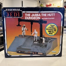 STAR WARS 1983 KENNER ROTJ JABBA THE HUTT DUNGEON SEALED BOX 8D8 KLAATU NIKTO