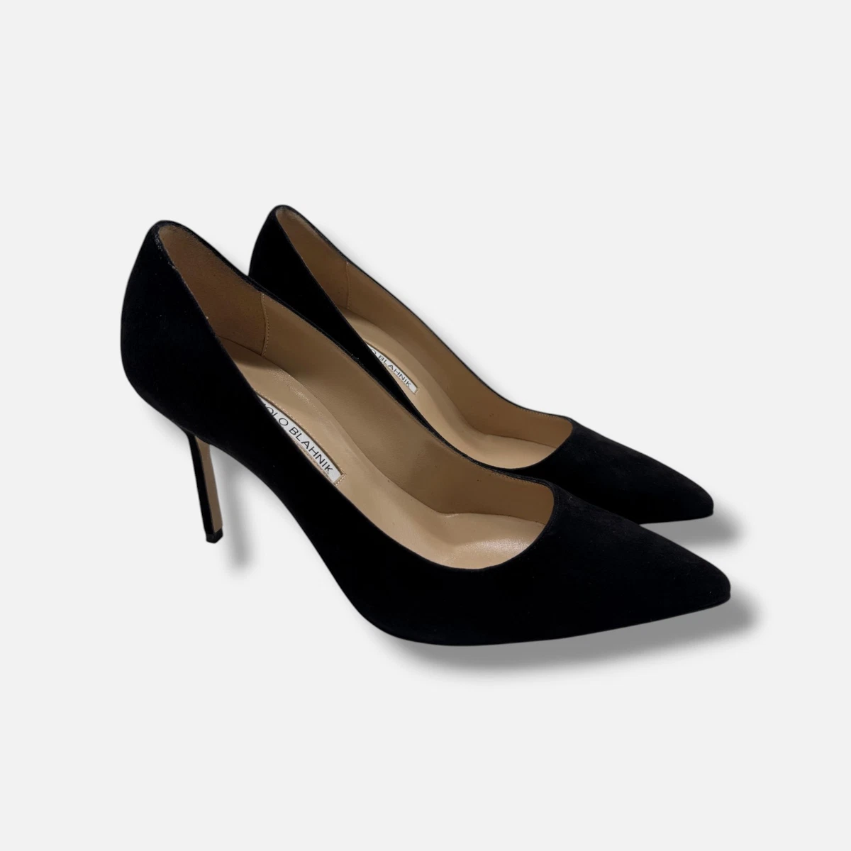 MANOLO BLAHNIK BB SUEDE BLACK 50 36/5 Manolo Blahnik BB Pump