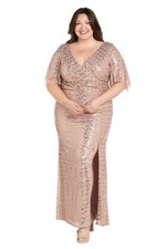 R&M Richards Plus Rose Gold Sequin Gown – Size 22W – NWT – $199