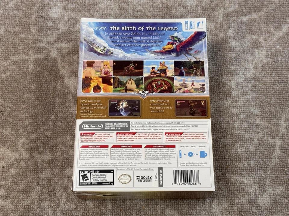 The Legend of Zelda Skyward Sword Gold Remote Bundle (Wii) NEW SEALED! RARE! - Image 3 of 4