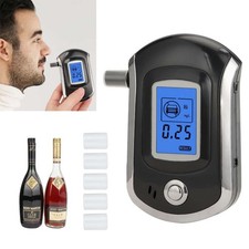 Portable LCD Digital Breath Alcohol Tester Breathalyzer Analyzer Police Detector