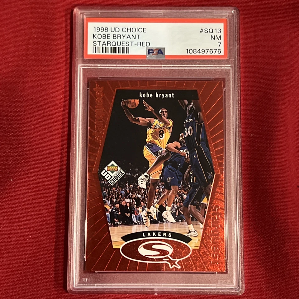 1998 UD Choice Kobe Bryant #SQ13 Starquest Red PSA 7 - Image 2 of 4