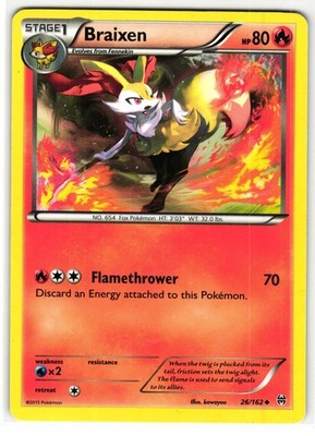 BRAIXEN 26/162 BREAKTHROUGH ENGLISH POKEMON TCG | eBay