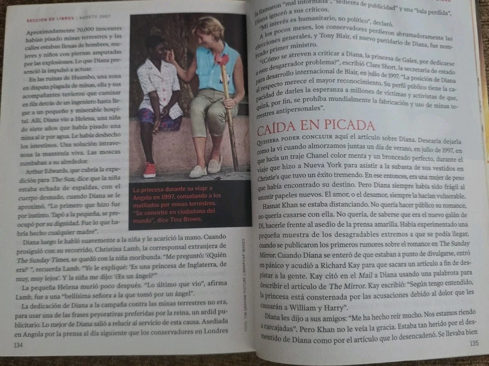 Selecciones Magazine by Reader's Digest - Princesa Diana - agosto 2007 - Image 3 of 3