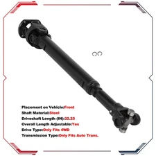 Drive Shaft 938-158 For Dodge Ram 2500 3500 1996-2002 4WD Auto Trans. 52105862AB