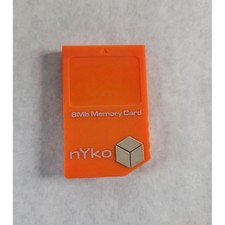 Nyko 8Mb Memory Card for Nintendo GameCube Orange 81529-H08 Accessory