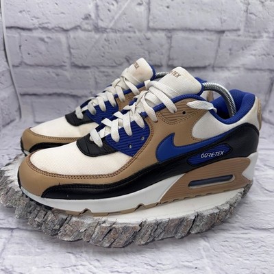 Nike Air Max 90 Gore-Tex Men s Shoes White Lapis Hemp Black FD5810-100 Size 9