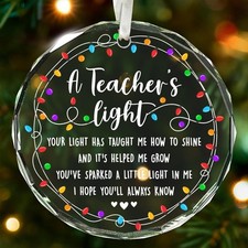Teacher Ornament - Ideal Teacher Gifts for Women, Unique Daycare and Kinderga...