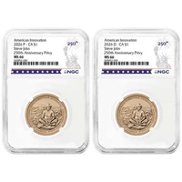 2026 $1 American Innovation Clad Dollar California Steve Jobs 2pc Set NGC MS66
