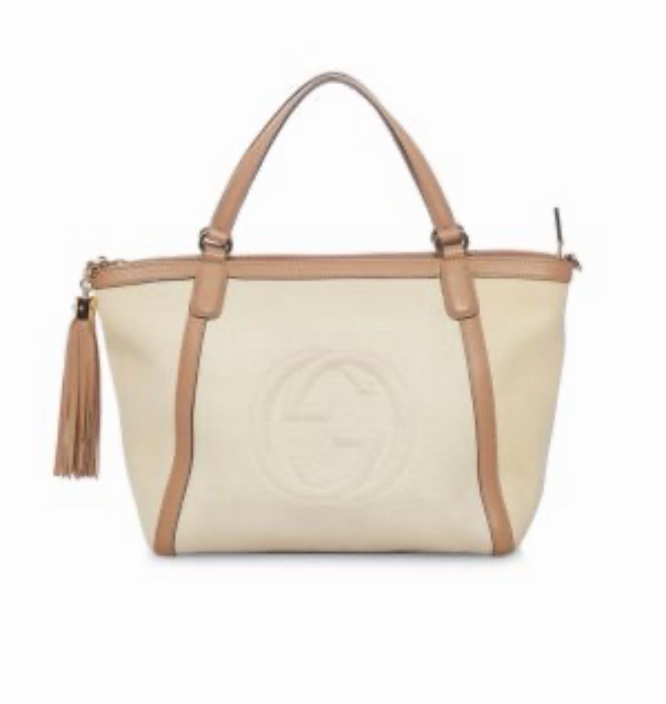Gucci Soho Cellarius Leather & Canvas Shoulder Bag