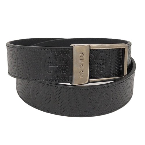 GUCCI 722370 Black Belt 90 36 Men's