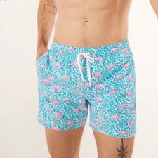 Chubbies The Domingos Are For Flamingos 5.5" Classic swim trunks size Small