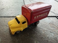 Vintage Japan Tin Litho Express Friction Powered Box Truck