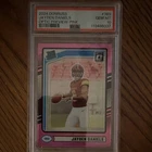 Panini 2024 Donruss Optic Preview Jayden Daniels Rated Rookie Pink #380 PSA 10