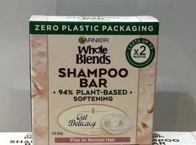 Garnier Whole Blends Shampoo Bar Oat Delicacy 2oz Fine to Normal Hair