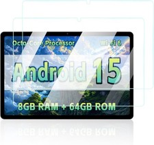 2 Pack Screen Protector for 10.1 inch Tablet, Anti-Scratch 9H Hardness