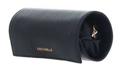 COCCINELLE Jewelry Round Pouch Schmuckschatulle Utensilientasche Noir schwarz