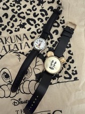 2 Disney Mickey Mouse Uhren + Lion King Stoffbeutel 🎁 (1× Park-Exklusiv)