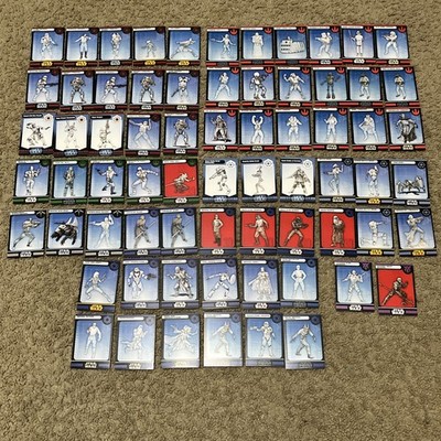Wizards Of The Coast Star Wars Miniatures Cards Only Mixed Sets Print 2004-2008