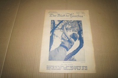 Das Blatt der Hausfrau - Heft 18, 1935 mit Schnittmusterbogen