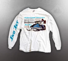 VINTAGE SNO-JET SST SNOWMOBILE TEE-SHIRT LIKE NOS