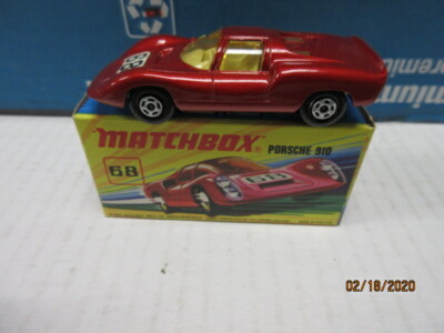 VINTAGE MATCHBOX #68 PORSCHE 910 IN I BOX | eBay