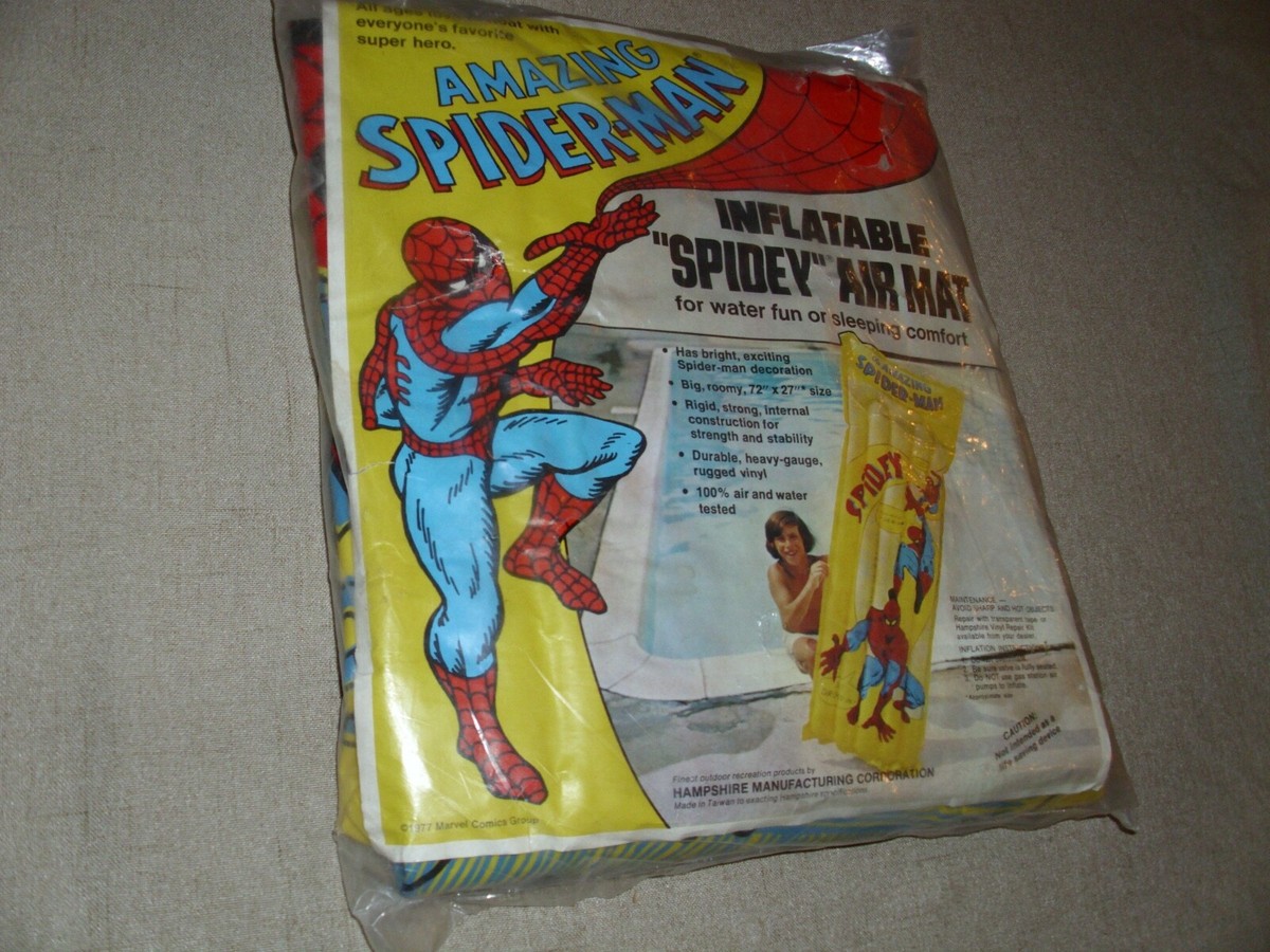 VINTAGE SPIDER-MAN INFLATABLE SPIDY GIANT 6 FT. AIR MAT MARVEL 