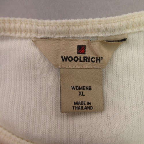 Woolrich Sweater Womens XL Long Sleeve Pullover Crew Neck Lightweight Ivory - Picture 6 of 14