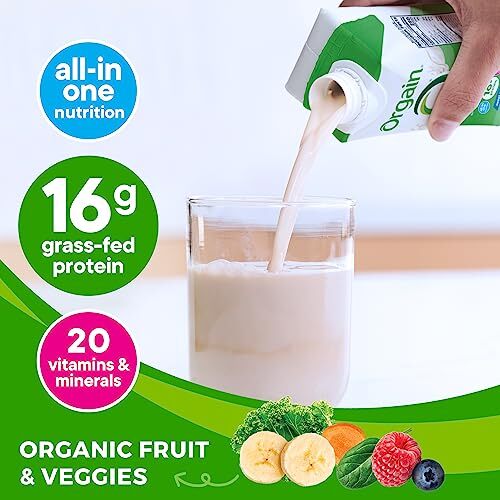 Orgain Organic Nutritional Protein Shake Vanilla Bean - 16g Grass Fed Whey Pr... - Picture 2 of 7