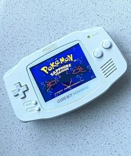 Nintendo Gameboy Advance GBA Game Boy AGB BACKLIT IPS TRIPLE WHITE