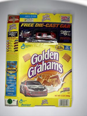 2001 Empty Golden Grahams Free Die-Cast Car 13OZ Cereal Box SKU U200/251