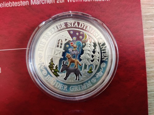 MDM Silbermünzen - Grimms Märchen, Spiegelglanz, farbig, 10 Münzen + Sammelalbum - Bild 11 von 18