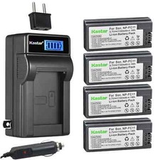 LCD Travel Charger 4 battery for Sony NP-FC11 DSC-P8 DSC-P9 DSC-P10