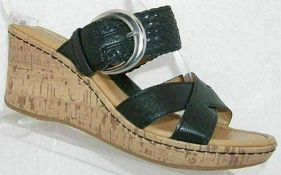 black slide on wedges