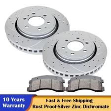 Front Brake Discs Rotors and Pads for 2010-2020 Ford Expedition F-150 Navigator