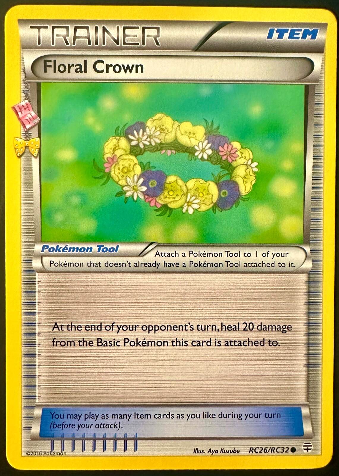 Trainer Floral Crown RC26/RC32 XY Generations Radiant Pokemon Card PACK FRESH NM