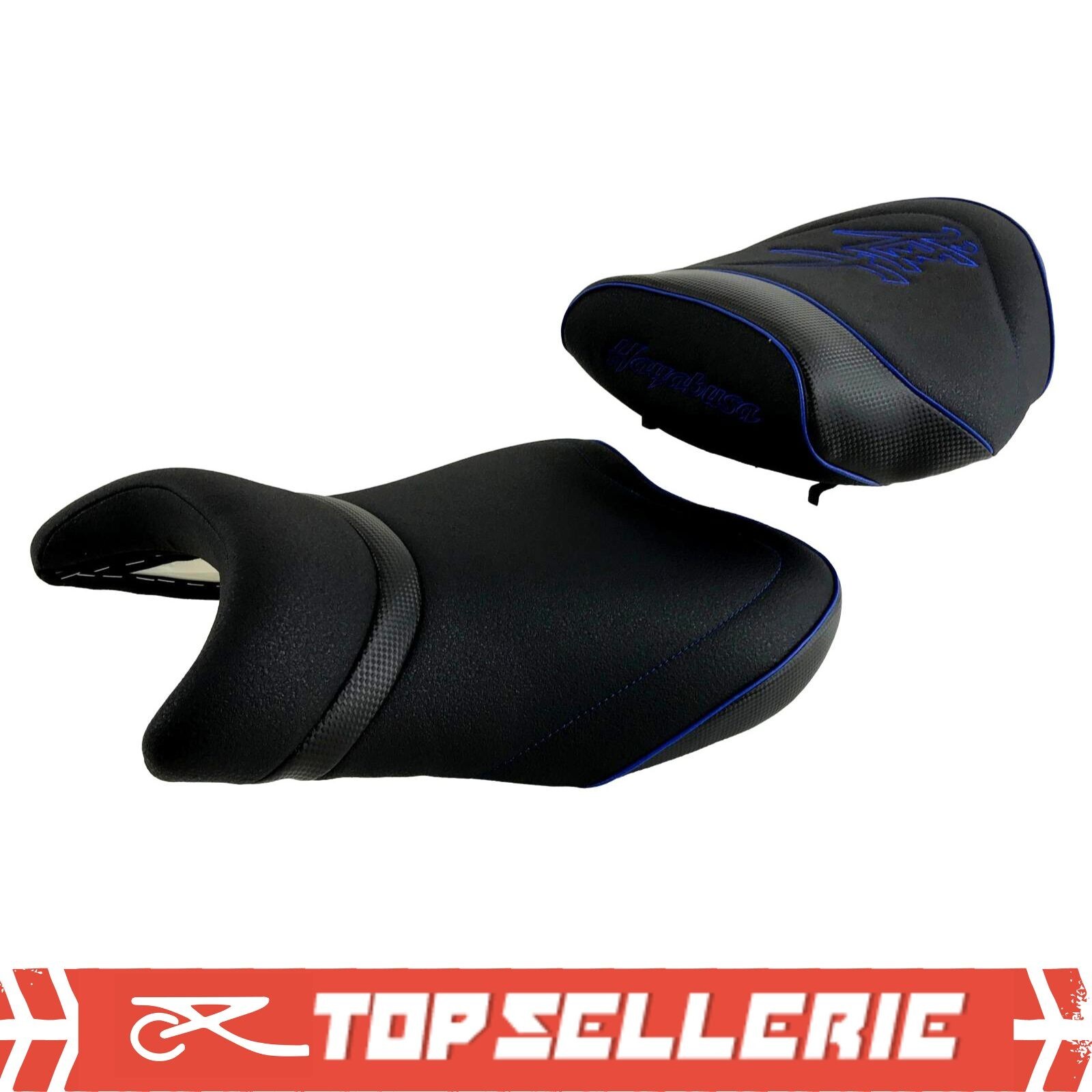 Selle Grand Confort Suzuki Hayabusa 1300 pour voyage et road-trip en duo modèle 2021-2026