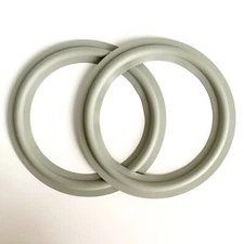 2 Replacement 7"  Gray Speaker Rubber Surrounds For B&W DM 602 S2 DE Edge Repair