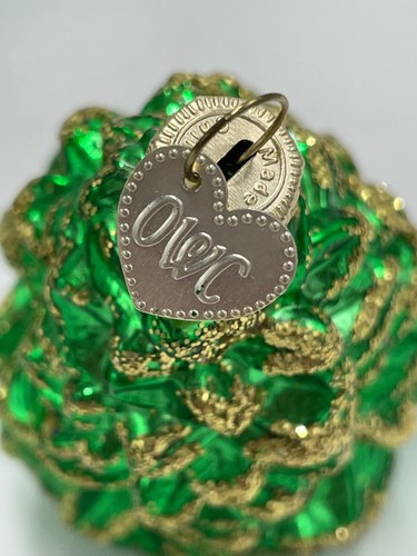 Glass Blown Ornament 6 Old World Christmas Trees Christmas Gold Silver Trim 4" - Picture 4 of 7